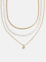 BaubleBar Rue Waterproof Necklace Set - Rue Waterproof Necklace Set -
Gold chain necklace layers