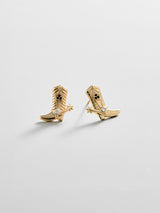 BaubleBar 14K Gold Just For Fun Earrings - Cowboy Boot -
Stackable earrings