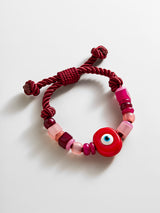 BaubleBar Bright Eyed Beaded Bracelet - Red -
Evil eye bracelet for stacking