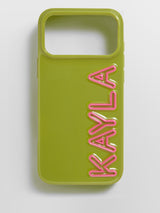 BaubleBar Fine Line Custom iPhone Case - Olive Green/Hot Pink -
Ends Friday: Enjoy 20% Off