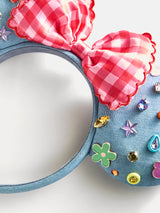 BaubleBar Disney Minnie Mouse Denim Ears Headband - Minnie Mouse Denim Ears -
Glittery Disney ears