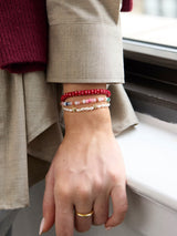 BaubleBar Disney Mickey Mouse Semi-Precious Layered Bracelet - Pearl -
3-in-1 bracelet for easy stacking