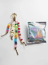 BaubleBar The Mini Custom Bead Kit - Multi/Evil Eye -
DIY bag charm kit