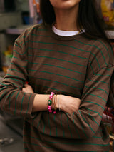 BaubleBar True Aura Semi-Precious Paracord Bracelet - Jade -
Cord stacking bracelet