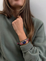 BaubleBar True Aura Semi-Precious Paracord Bracelet - Sodalite -
Cord stacking bracelet