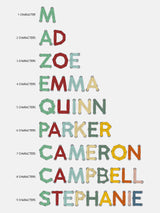 BaubleBar Thready to Go Kids' Custom Duffle - Dark Denim/Multi -
Personalized travel bag