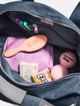 BaubleBar Thready to Go Kids' Custom Duffle - Dark Denim/Multi -
Personalized travel bag