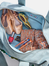 BaubleBar Thready to Go Kids’ Custom Duffle - Light Denim/Multi -
Personalized travel bag
