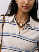 BaubleBar Silver -
Waterproof initial necklace