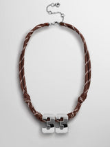 BaubleBar Silver -
Waterproof initial necklace