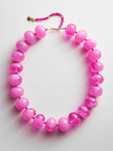 BaubleBar Joan Semi-Precious Necklace - Fuchsia Agate -
Chunky statement necklace