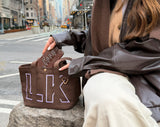 BaubleBar Small -
Personalized canvas tote bag with custom embroidered initials