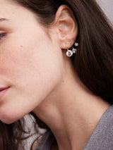 BaubleBar Fallon 18K Sterling Silver Bezel Earrings - 5MM Stone -
Cubic zirconia earrings