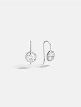 BaubleBar Fallon 18K Sterling Silver Bezel Earrings - 10MM Stone -
Cubic zirconia earrings