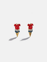 BaubleBar Disney Ice Cream Cone Stud Earrings - Red/White/Blue -
Mickey Mouse earrings