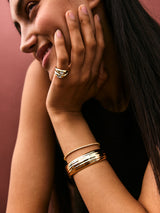 BaubleBar Odessa Hinge Bangle Bracelet - Gold -
Chunky bangle bracelet