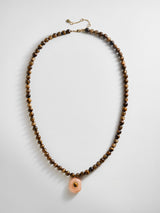 BaubleBar Janelle Semi-Precious Necklace - Tiger's Eye -
Beaded necklace with pendant
