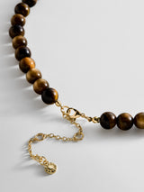 BaubleBar Janelle Semi-Precious Necklace - Tiger's Eye -
Beaded necklace with pendant
