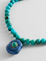 BaubleBar Janelle Semi-Precious Necklace - Turquoise -
Beaded necklace with pendant