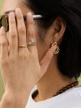 BaubleBar Mona Gold Wrap Ring - Gold/Pavé -
Chunky statement ring