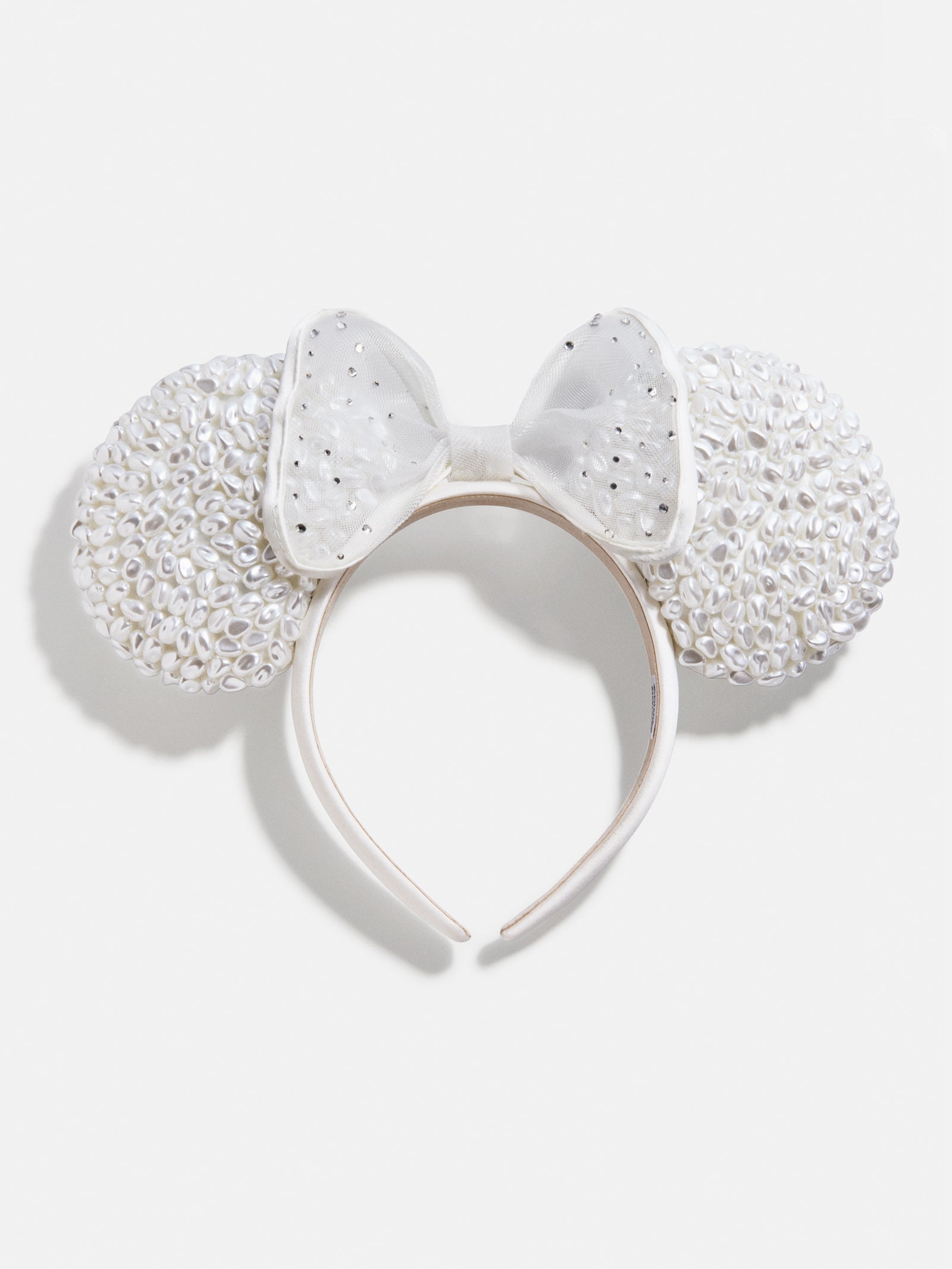 Minnie Mouse Silver Sequin Ears Headband New Silver Sequin Minnie Mouse Rhinestone Ear Headband  main image 3