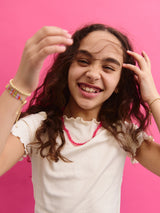 BaubleBar Bead-azzled Kids Necklace - Hot Pink -
Beaded necklace for kids