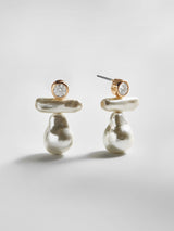 BaubleBar Josephine Pearl Earrings - Gold/Pearl -
Baroque pearl earrings