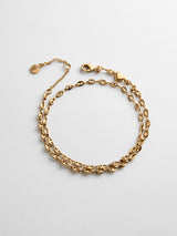 BaubleBar Thalia Waterproof Anklet - Gold -
Gold chain anklet