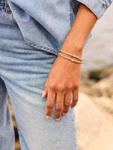 BaubleBar Good Energy Pisa Bracelet - Spiral Shell -
Beaded bracelet for stacking