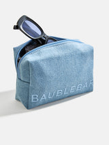 BaubleBar Take It Away Storage Pouch - Light Denim -
Travel jewelry case