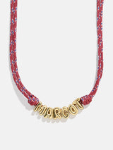 BaubleBar Bubble Letter Custom Paracord Necklace - Red -
Personalized name necklace