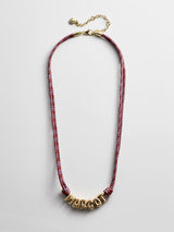 BaubleBar Bubble Letter Custom Paracord Necklace - Red -
Personalized name necklace