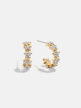 BaubleBar Shining Star Kids' Earrings - Gold/Pavé -
Huggie earrings for children