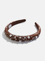 BaubleBar Mane Event Kids Bandana Headband - Brown -
Brown pearl headband