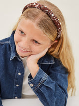 BaubleBar Mane Event Kids Bandana Headband - Brown -
Brown pearl headband