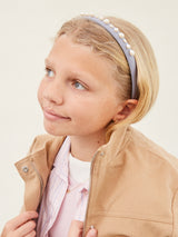 BaubleBar Pearls Please Kids' Headband - Blue -
Blue headband with pearls