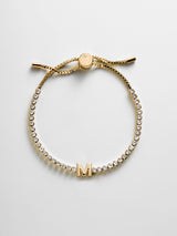 BaubleBar M -
Personalized Gold Initial Tennis Bracelet
