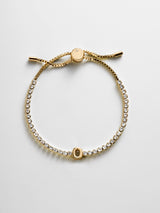 BaubleBar O -
Personalized Gold Initial Tennis Bracelet