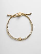 BaubleBar S -
Personalized Gold Initial Tennis Bracelet