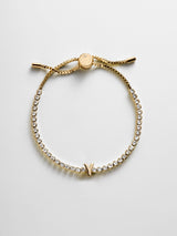 BaubleBar Y -
Personalized Gold Initial Tennis Bracelet