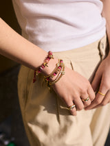 BaubleBar Happy Here Beaded Bracelet - Mushroom -
Charm bracelet for stacking