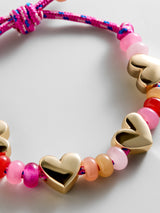 BaubleBar Happy Here Beaded Bracelet - Heart -
Charm bracelet for stacking