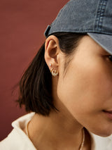 BaubleBar STAR WARS™ Rebel Alliance 14K Gold Plated Sterling Silver Earrings - Rebel Alliance -
Gold huggies with charm