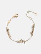 BaubleBar 14K Gold/Pavé Custom Script Multi Name Bracelet - 3 Names -
Personalized stacking bracelet