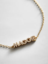 BaubleBar 14K Gold/Pavé Custom Block Multi Name Bracelet - 1 Name -
Personalized stacking bracelet