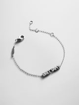 BaubleBar Sterling Silver/Pavé Custom Block Multi Name Bracelet - 1 Name -
Personalized stacking bracelet