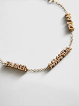BaubleBar 14K Gold/Pavé Custom Block Multi Name Bracelet - 3 Names -
Personalized stacking bracelet
