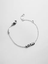BaubleBar Sterling Silver Custom Block Multi Name Bracelet - 1 Name -
Personalized stacking bracelet