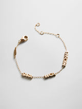 BaubleBar 14K Gold Custom Block Multi Name Bracelet - 3 Names -
Personalized stacking bracelet