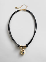 BaubleBar Tessa Pendant Cord Necklace - Gold/Multi -
Statement cord necklace